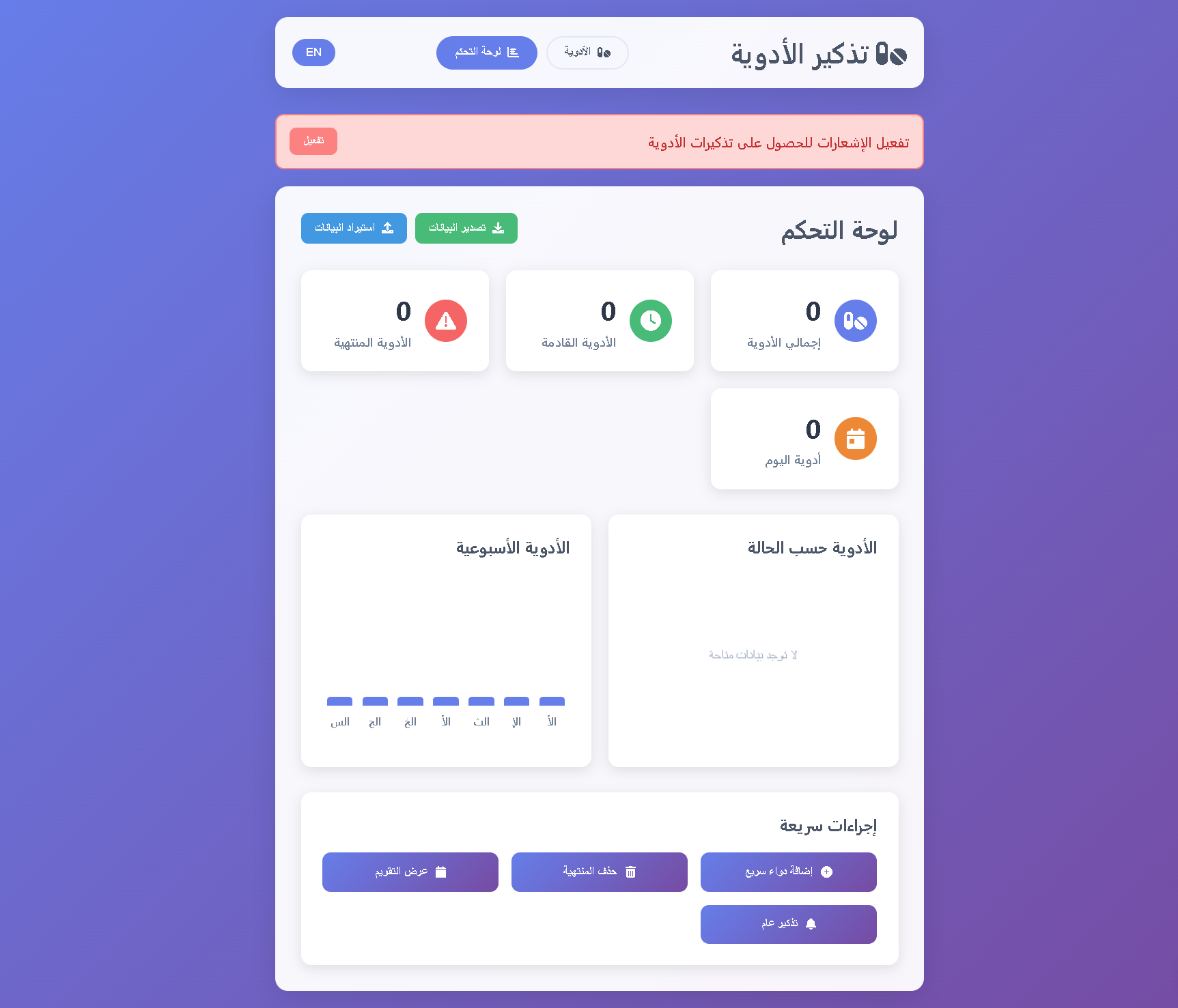 Medication Reminder Website